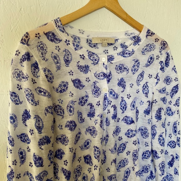 LOFT button down cardigan - Picture 2 of 7